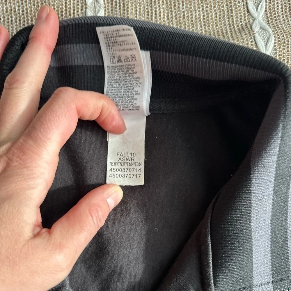 The North Face A5 Series Track Jacket Stripes Black/Gray Full Zip Men's XL